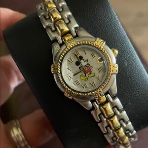 Vintage Mickey Mouse Two-Tone Wristwatch